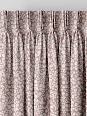 Pink Floral Chenille Made to Measure Curtains - Image 5 of 9