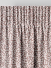 Pink Floral Chenille Made to Measure Curtains - Image 7 of 9