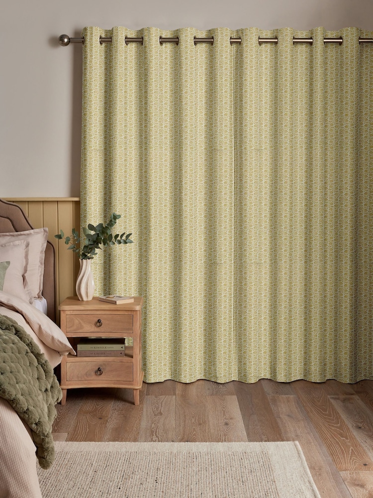 Maize Yellow Eliza Made to Measure Curtains - Image 2 of 9