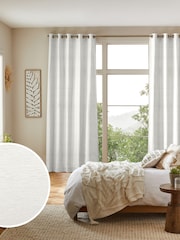White Pearl Gleam Made to Measure Curtains - Image 1 of 9