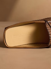 Russell & Bromley Tan Brown Cubeck Shoes - Image 5 of 7