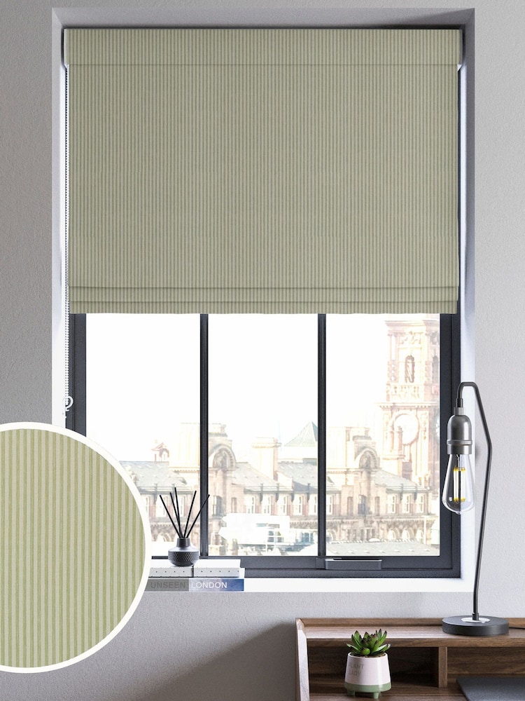 Sage Green Josie Made to Measure Roman Blind - Image 1 of 7