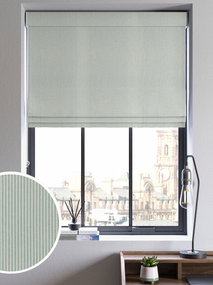 Bluebell Blue Josie Made to Measure Roman Blind - Image 1 of 7