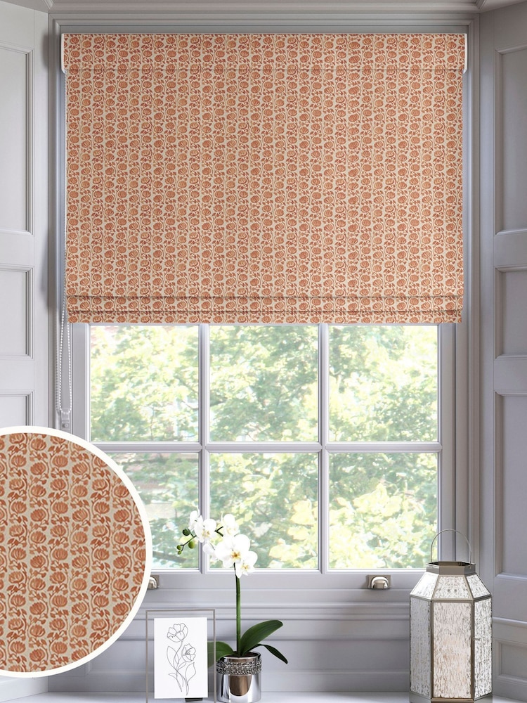Ginger Orange Eliza Made to Measure Roman Blind - Image 1 of 7