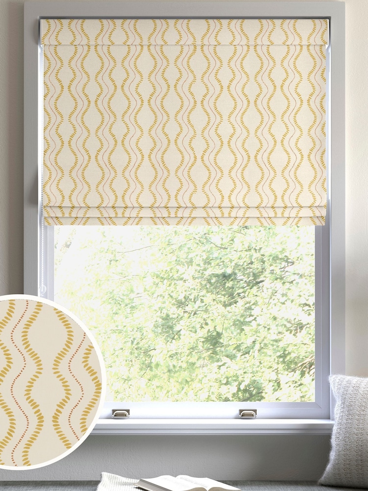 Ochre Yellow Anton Made to Measure Roman Blind - Image 1 of 7 Ochre Yellow Anton Made to Measure Roman Blind - Image 1 of 7