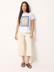 M&Co White Petite Sardine Placement T-Shirt - Image 2 of 5