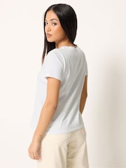 M&Co White Petite Sardine Placement T-Shirt - Image 3 of 5
