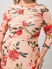 Yours Curve Orange London Keyhole Dress - Image 4 of 5