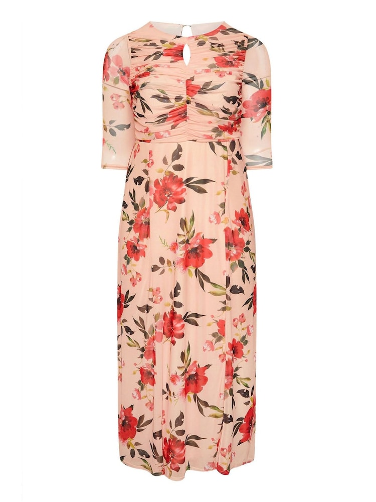 Yours Curve Orange London Keyhole Dress - Image 5 of 5