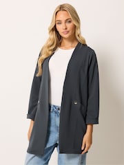 أسود - سترة جيرسي بملمس بارز من M&Co - Image 1 of 5