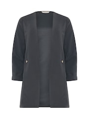 أسود - سترة جيرسي بملمس بارز من M&Co - Image 5 of 5