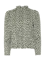 M&Co Green Shirred Top - Image 6 of 6