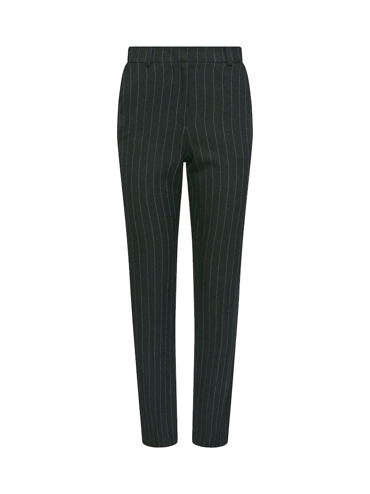 M&Co Black Pinstripe Tailored Straight Leg Trousers - Image 5 of 5