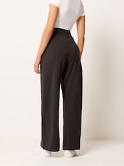 M&Co Brown Petite Wide Leg Yoga Trousers - Image 3 of 5