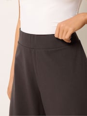 M&Co Brown Petite Wide Leg Yoga Trousers - Image 4 of 5