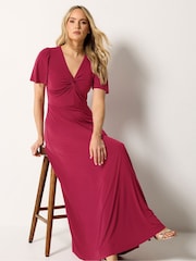 Long Tall Sally Red Twist Front Maxi Dress - Image 2 of 5