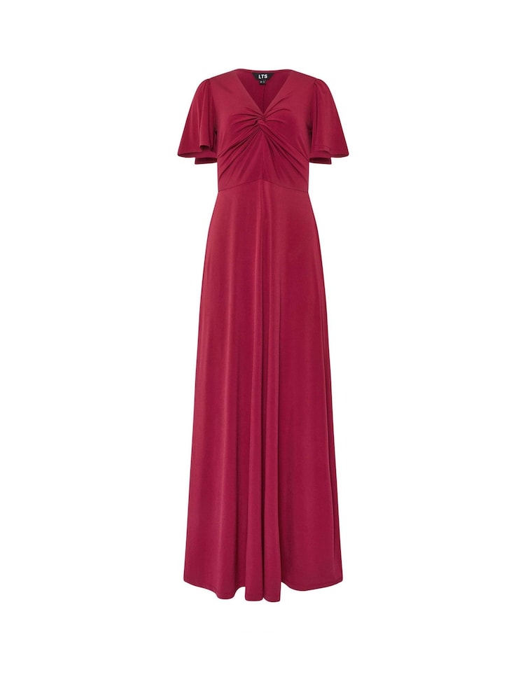 Long Tall Sally Red Twist Front Maxi Dress - Image 5 of 5