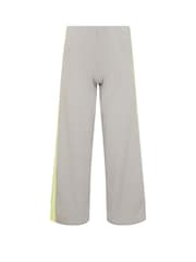 PixieGirl Grey Stripe Wide Leg Scuba Trousers - Image 5 of 5