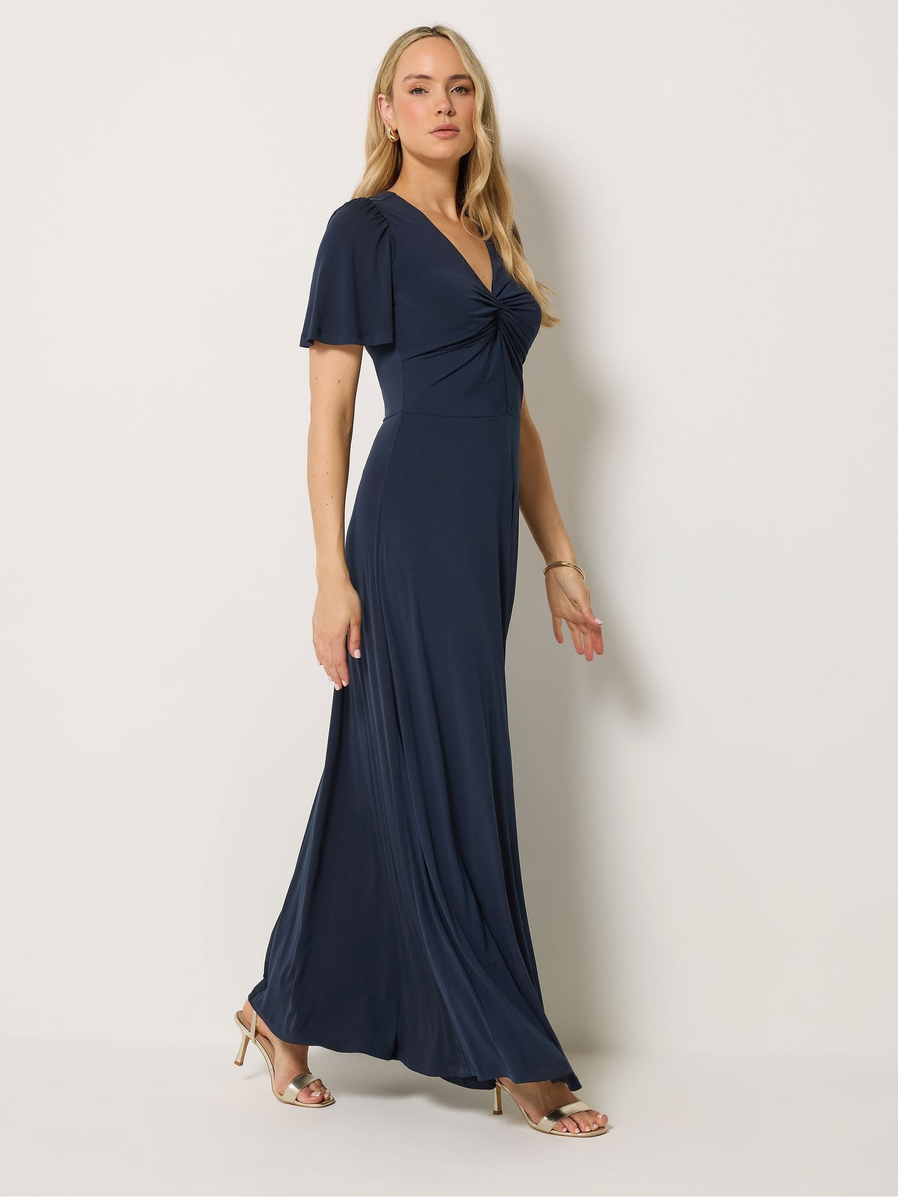 Buy Long Tall Sally Blue Twist Front Maxi Dress from Next Romania