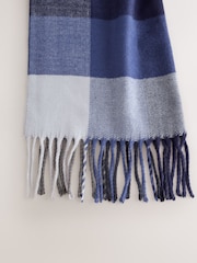 Navy Blue Buffalo Check Scarf - Image 2 of 3