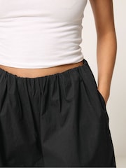 שחור - PixieGirl Petite Poplin Extra Long Culottes - תמונה 4 מתוך 5