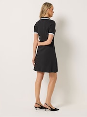 Long Tall Sally Black Tipped Ribbed Mini Dress - Image 3 of 5