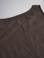 The Set 2 Pack Shell Tank Top With Linen Black/Chocolate Brown - Image 10 of 11
