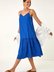Roman Broderie Frill Tiered Midi Dress - Εικόνα 1 από 5