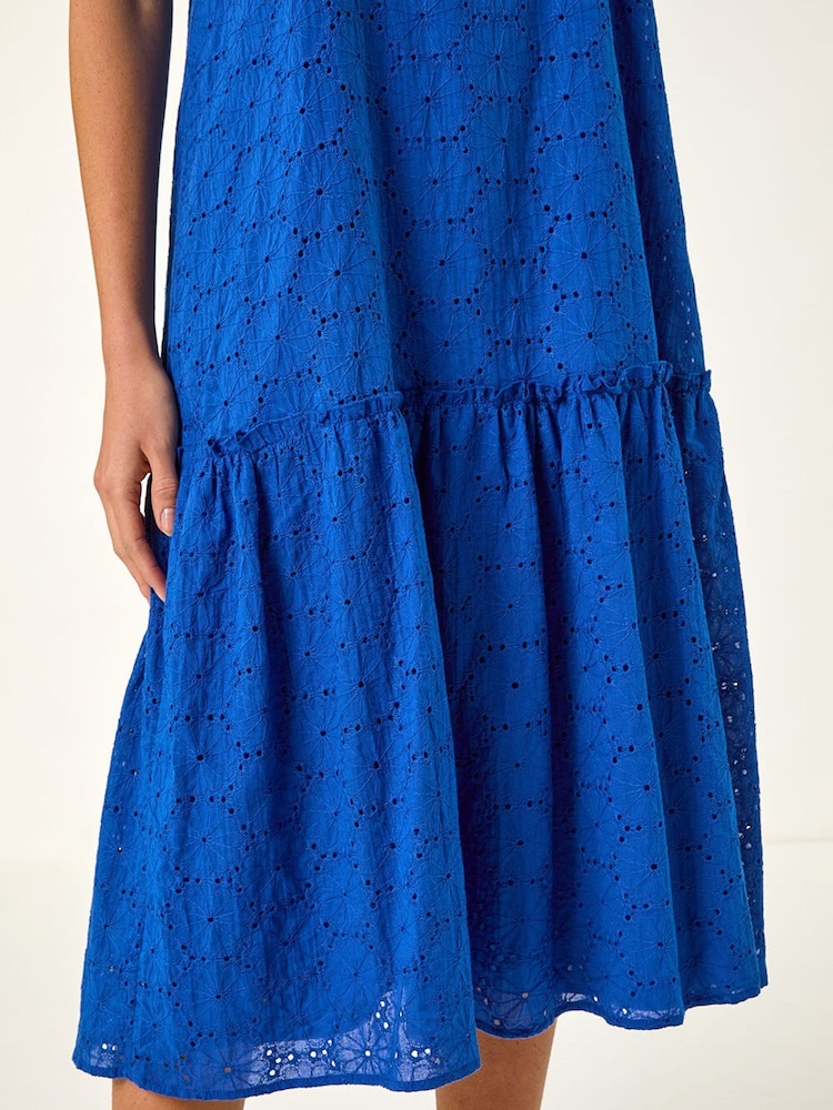 Roman Broderie Frill Tiered Midi Dress - Εικόνα 5 από 5