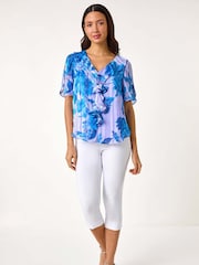 Топ с цветочным принтом Roman - Изображение 2 4