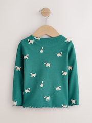 Green Long Sleeve Ribbed Top (3mths-7yrs) - Image 6 of 8