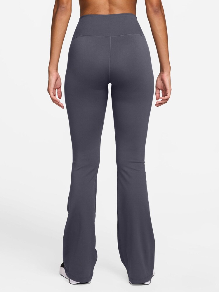 Nike Gridiron Grey One High-Waisted Flared Leggings - Image 2 of 3 Nike Gridiron Grey One High-Waisted Flared Leggings - Image 2 of 3