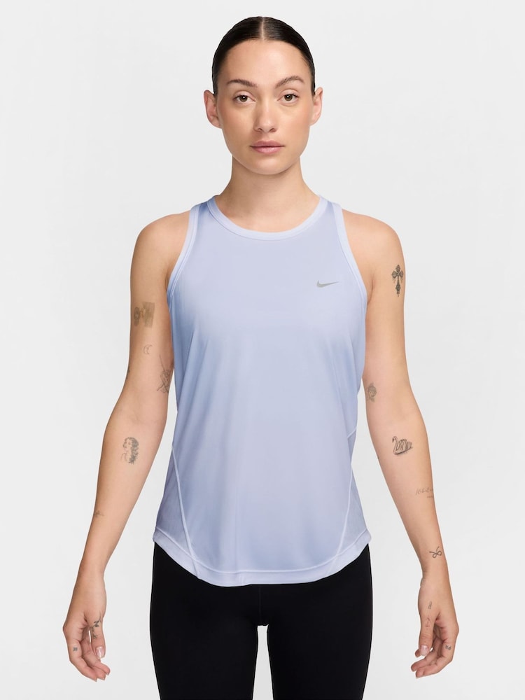 Nike Palest Purple Tempo Dri-FIT Running Vest - Image 1 of 4 Nike Palest Purple Tempo Dri-FIT Running Vest - Image 1 of 4