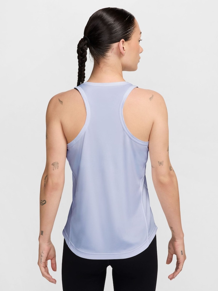 Nike Palest Purple Tempo Dri-FIT Running Vest - Image 2 of 4 Nike Palest Purple Tempo Dri-FIT Running Vest - Image 2 of 4