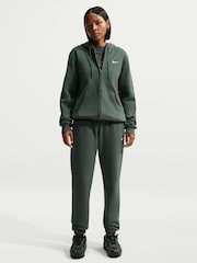 Camouflage-Grün - Nike Studio Fleece Mid Rise Cuffed Joggers - Bild 1 von 7