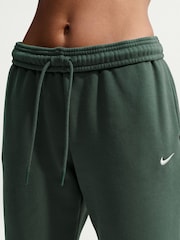 Camouflage-Grün - Nike Studio Fleece Mid Rise Cuffed Joggers - Bild 3 von 7