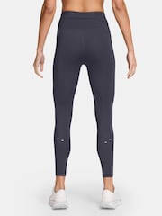Nike Gridiron Grey Tempo Swoosh Run High-Waisted 7/8 Running Leggings - Image 2 of 4