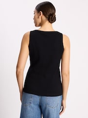 Albaray Black Scoop Rib Vest - Image 2 of 4