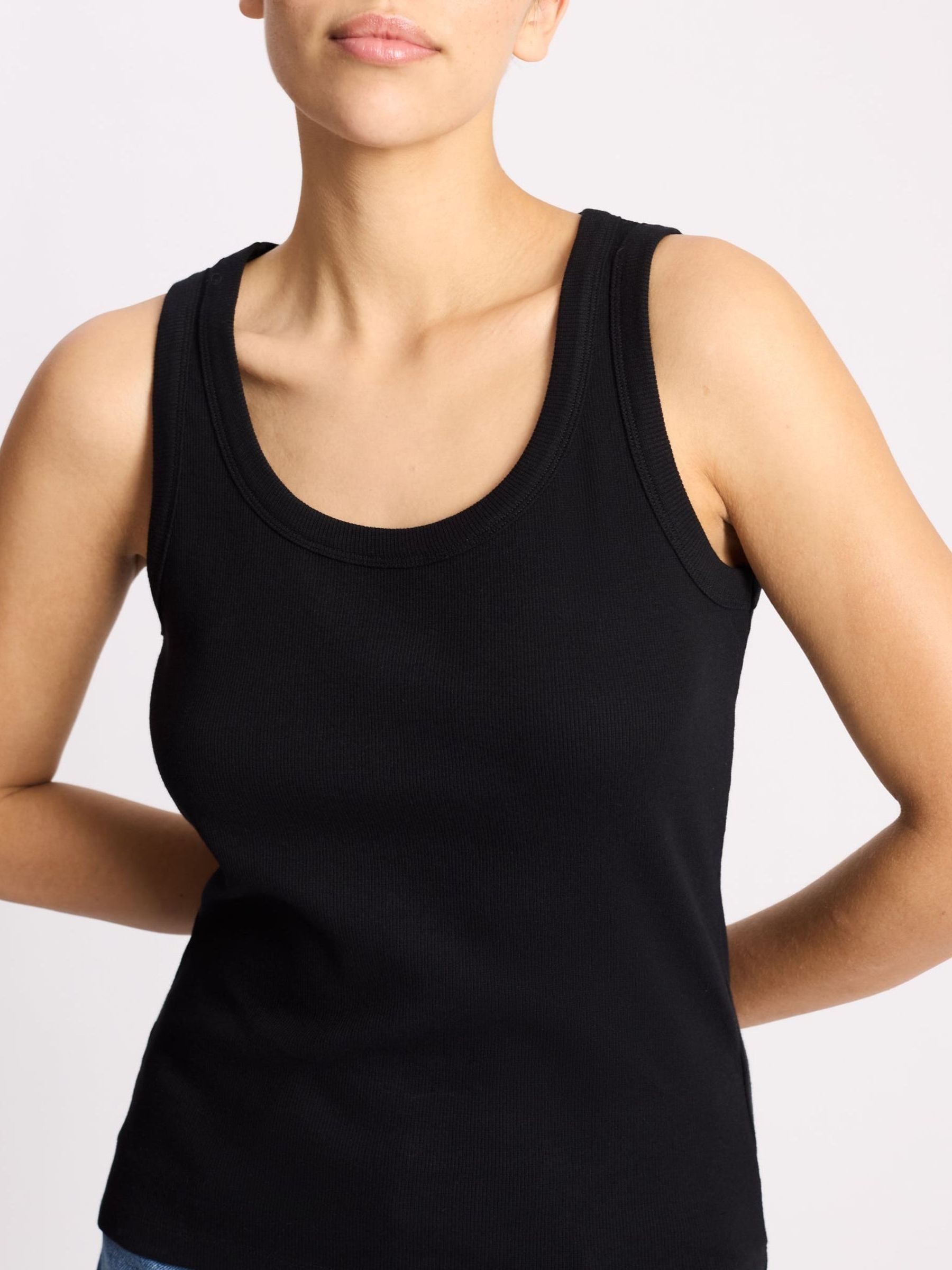 Buy Albaray Black Scoop Rib Vest from the Next UK online shop