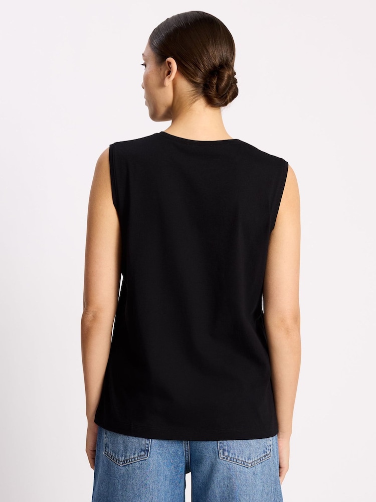 Schwarz - Albaray Cotton Tank Top - Bild 2 von 4