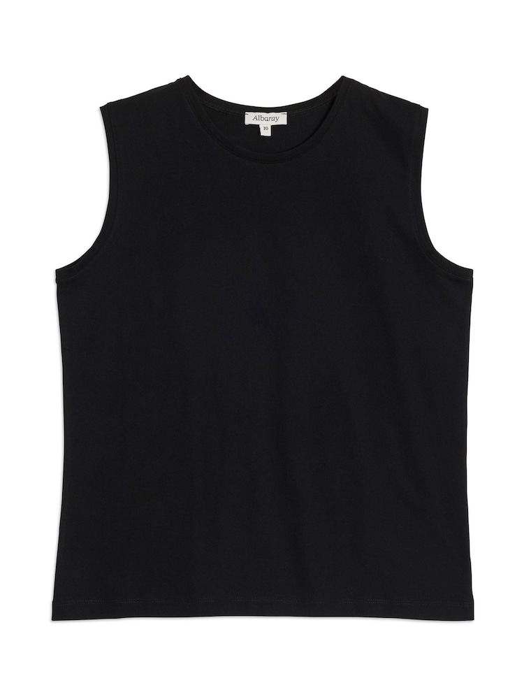 Schwarz - Albaray Cotton Tank Top - Bild 4 von 4