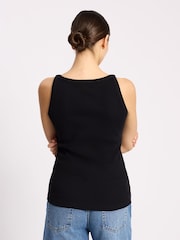 Albaray Black High Neck Rib Vest - Image 2 of 4