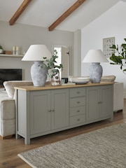 Dove Grey Malvern Oak Effect Sideboard - Image 1 of 13