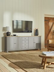 Dove Grey Malvern Oak Effect Sideboard - Image 2 of 13