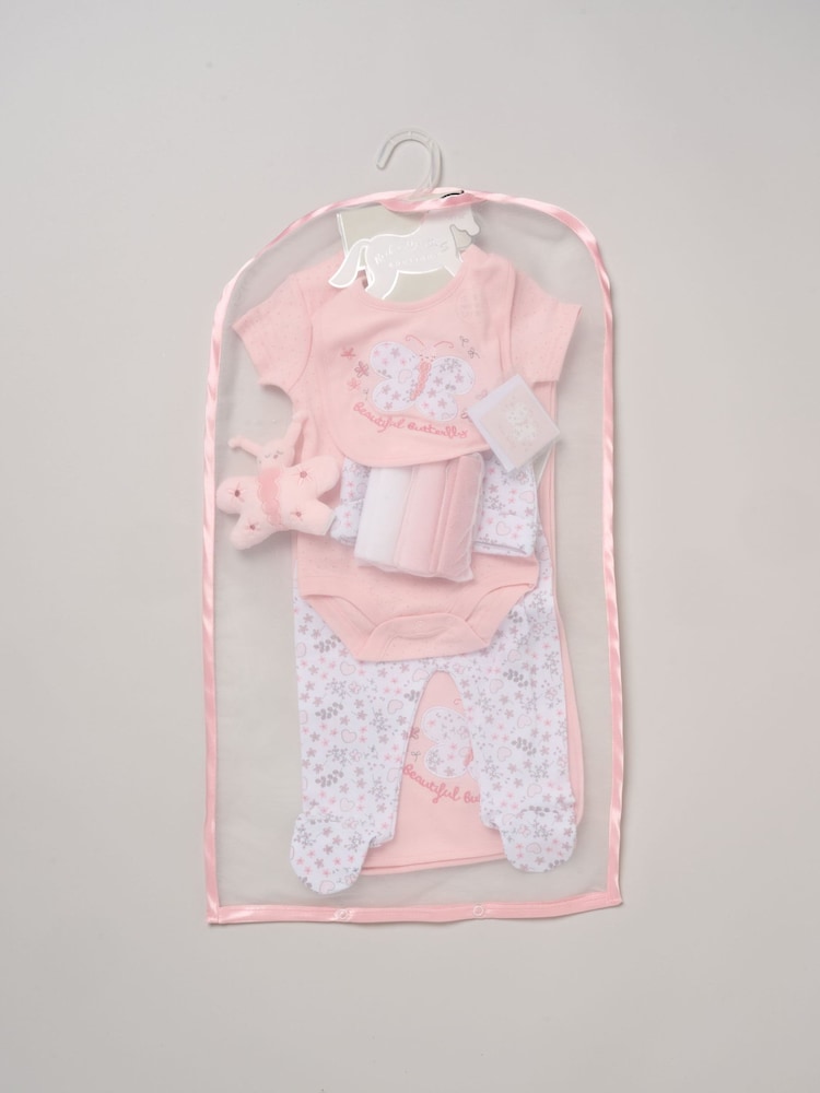 Rock-A-Bye Baby Boutique Pink Hanging Gift Set - Image 2 of 6