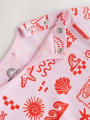 Pink and Red Lobster Printed T-Shirt Baby Romper - Image 10 of 10