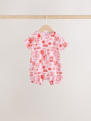 Pink and Red Lobster Printed T-Shirt Baby Romper - Image 3 of 10