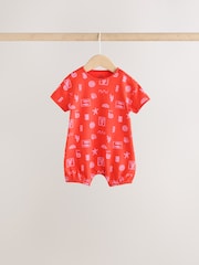 Pink and Red Lobster Printed T-Shirt Baby Romper - Image 4 of 10