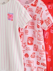 Pink and Red Lobster Printed T-Shirt Baby Romper - Image 7 of 10