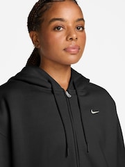 Nike Total Black Studio Fleece Oversized Hoodie - Image 3 of 3